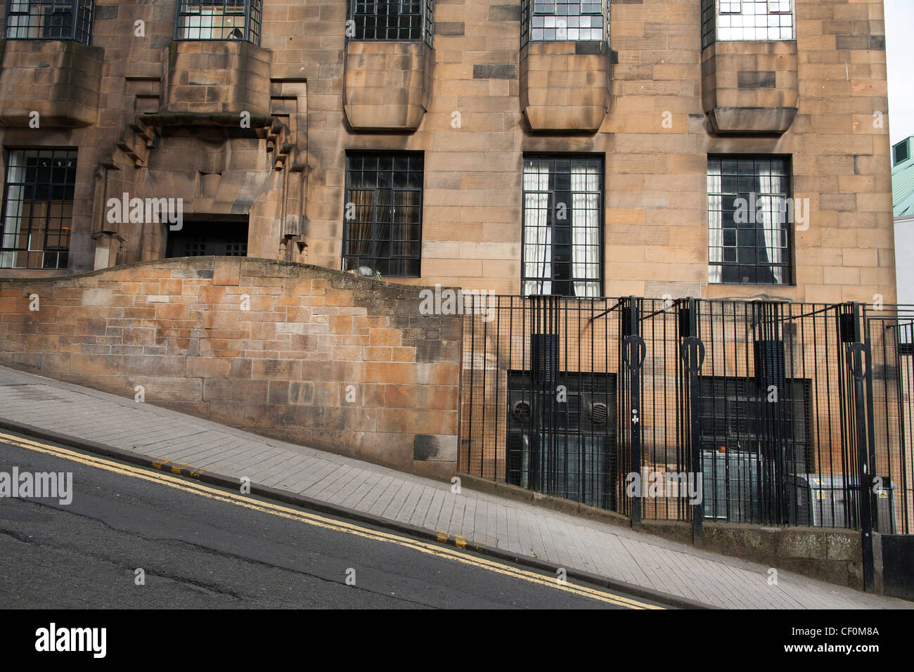 Glasgow School of Art and Design. Le bâtiment a été conçu par l'architecte Charles Rennie Mackintosh Banque D'Images