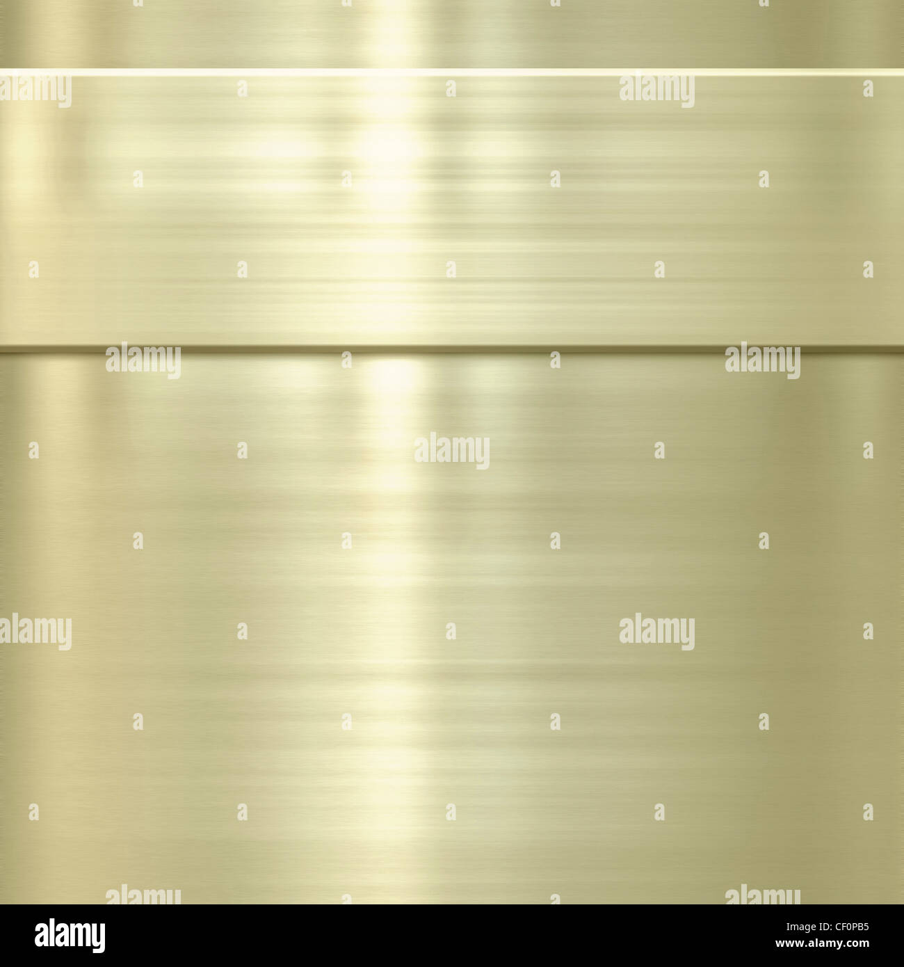 Or brossé très fine texture de fond métal avec panneau Banque D'Images