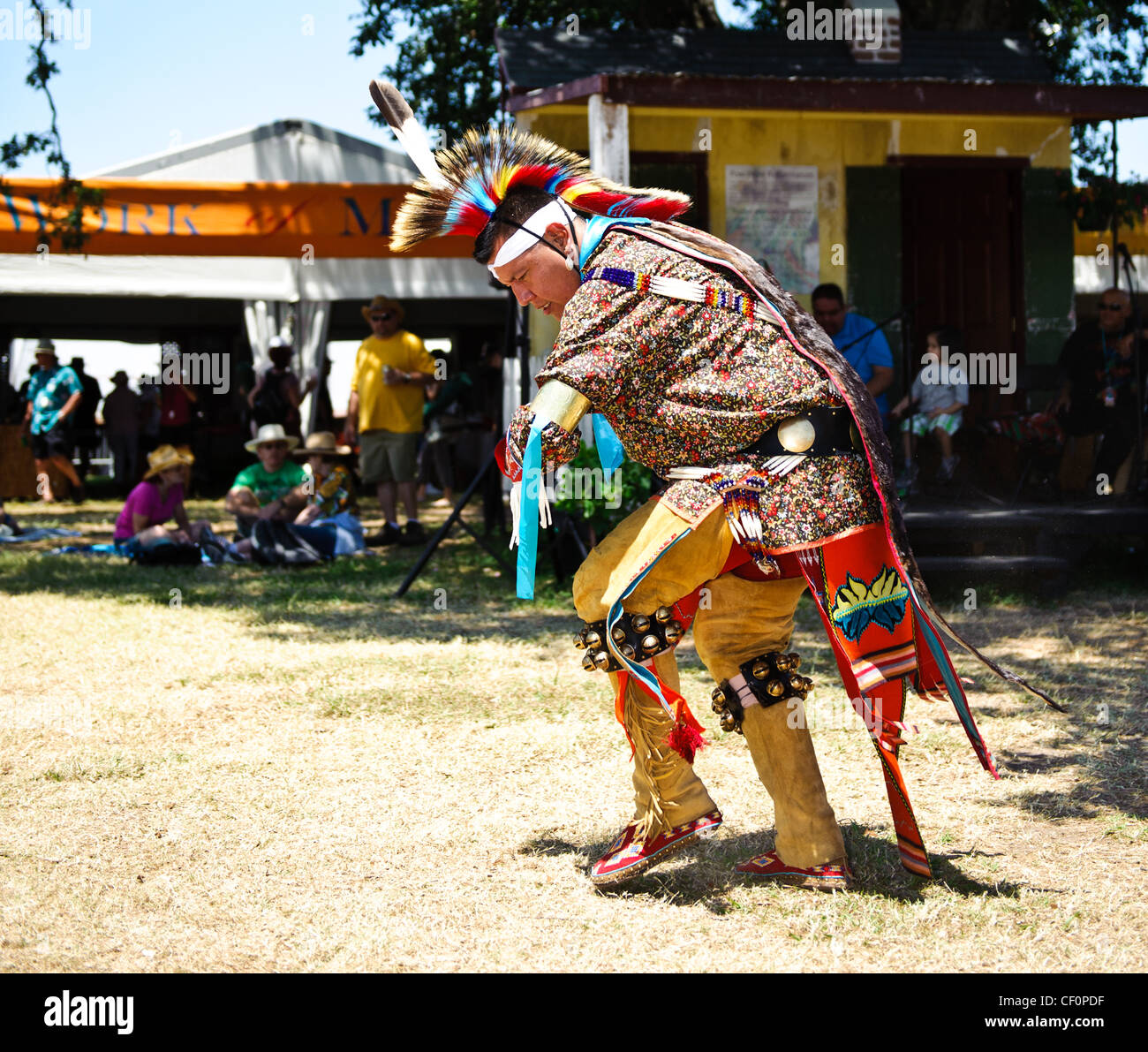 Les Amérindiens au Jazz Fest 2011. Banque D'Images