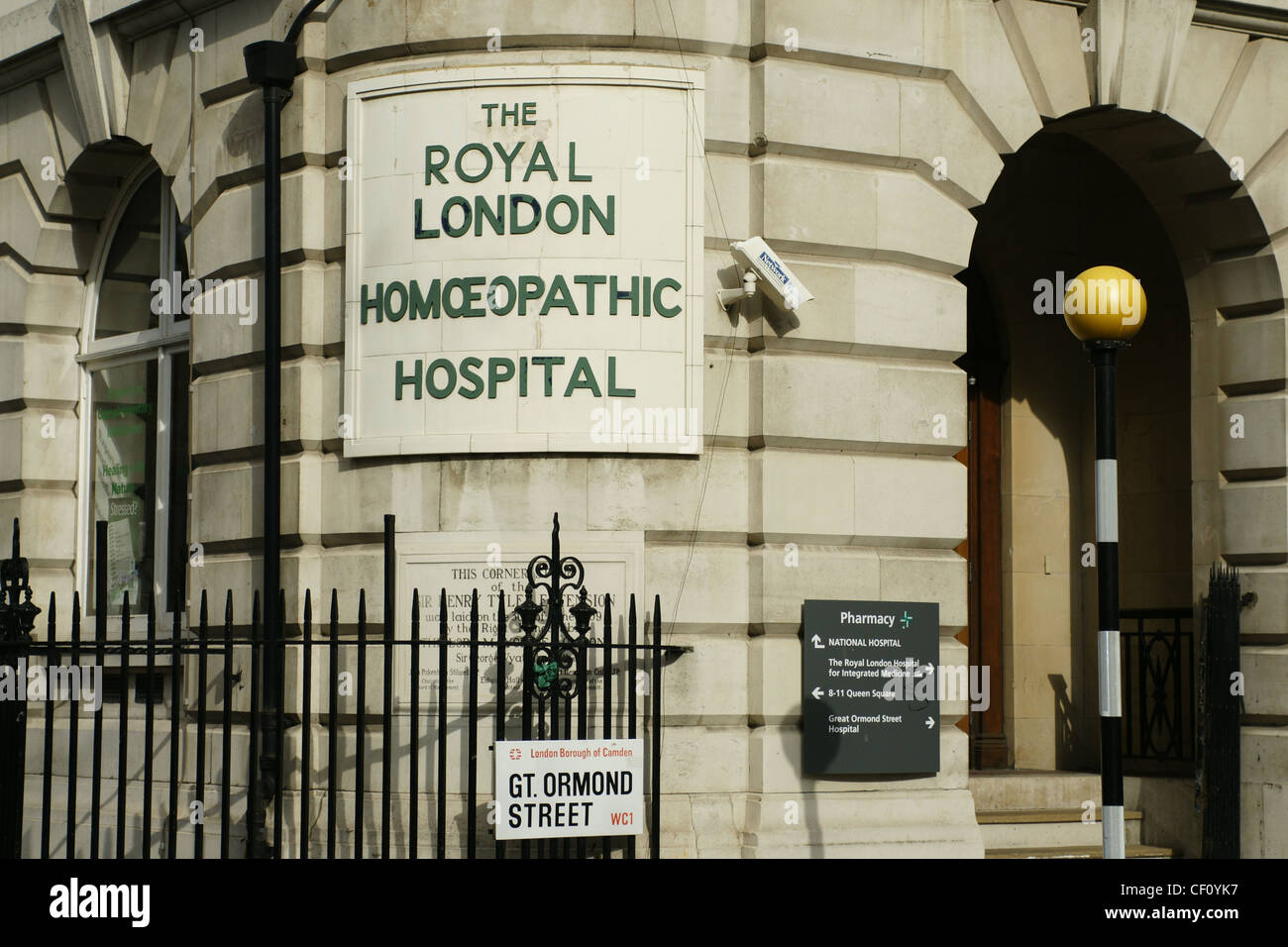 Le Royal London Homoeopathic Hospital à Londres Banque D'Images