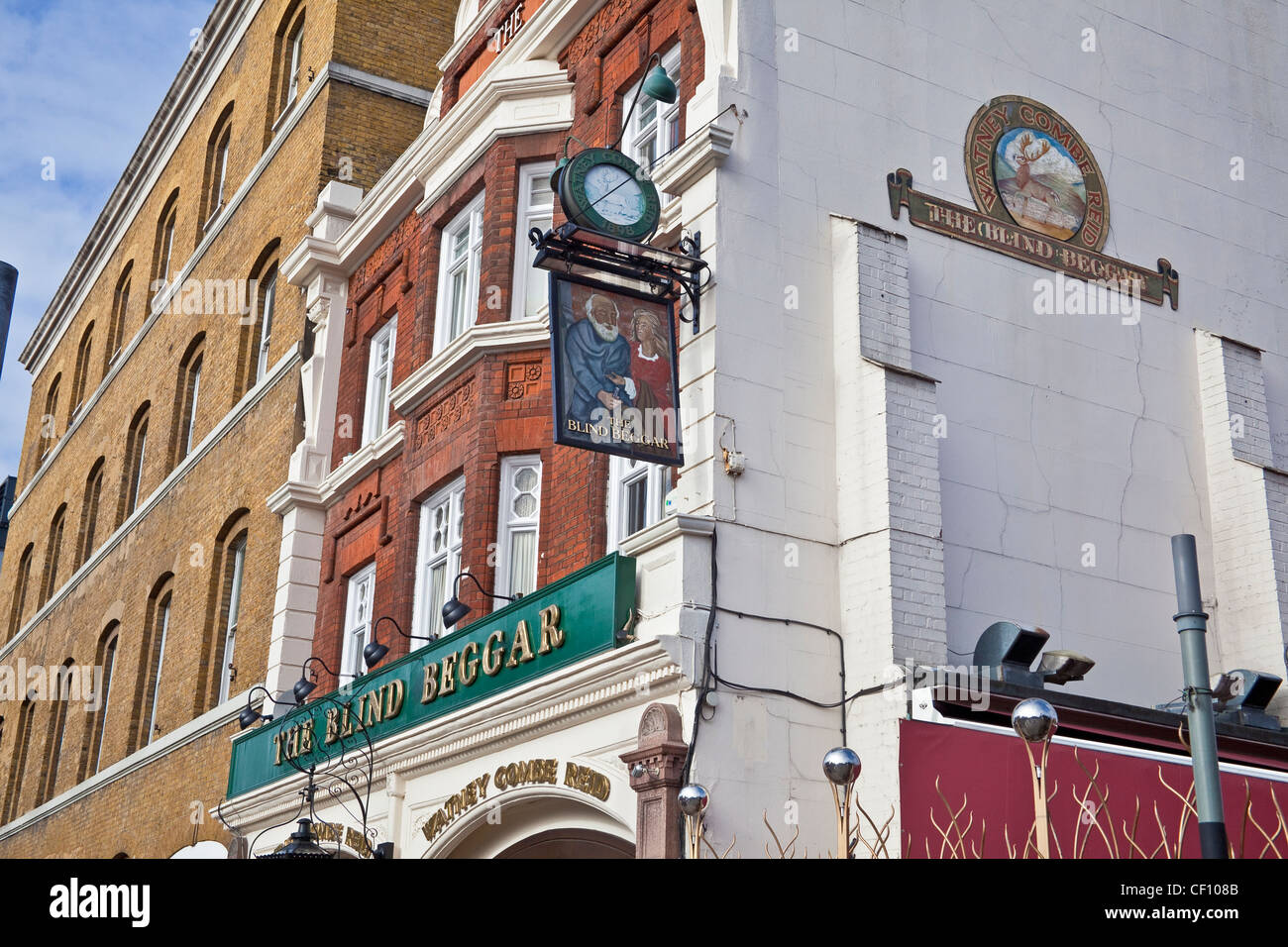 Londres, Whitechapel le mendiant aveugle public house à Whitechapel road Banque D'Images