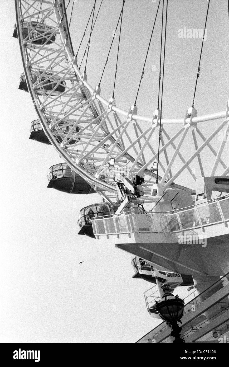 Le London Eye / Millenium wheel Banque D'Images