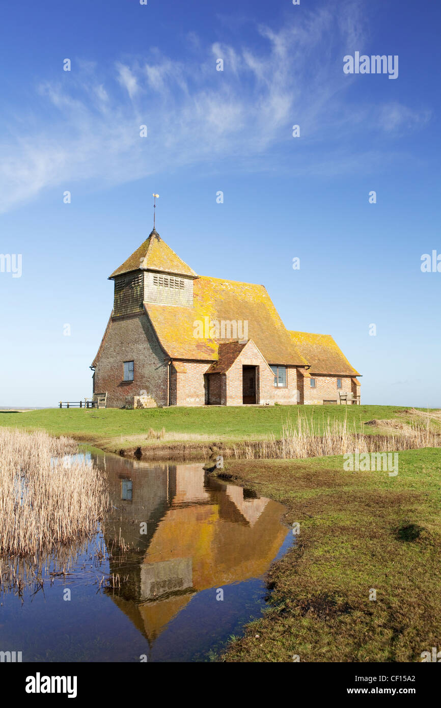 Fairfield église sur Romney Marsh dans le Kent Banque D'Images