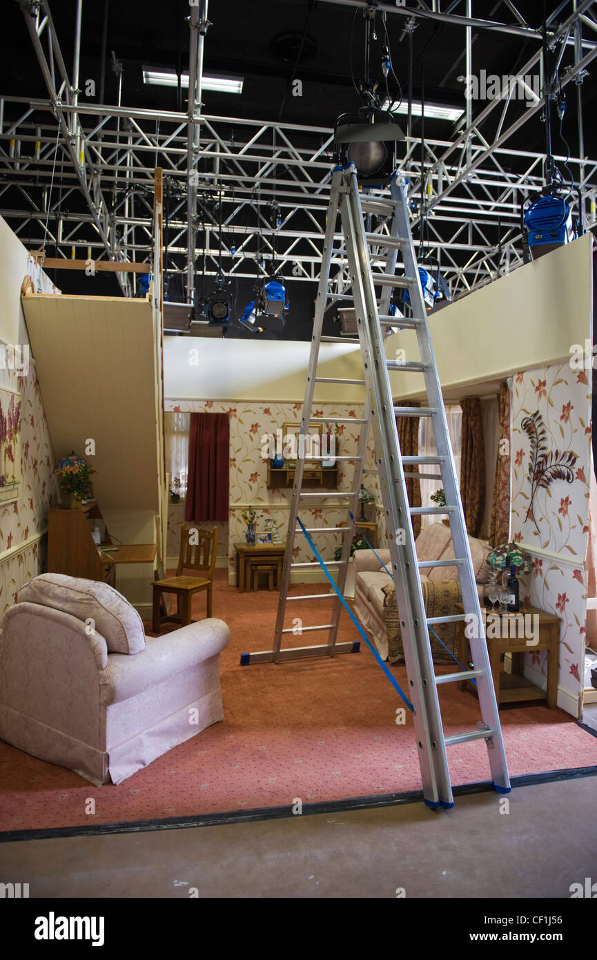 BBC Wales Pobol Y Cwm Welsh dramatiques cinéma studio Banque D'Images