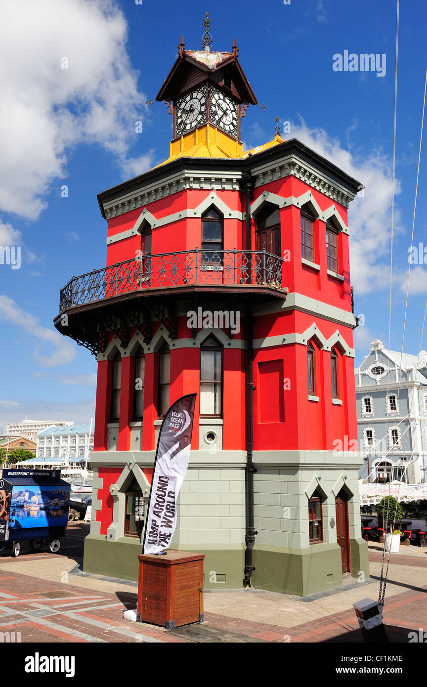 Tour de l'horloge sur le Victoria & Alfred Waterfront complexe, Cape Town, Western Cape, Afrique du Sud Banque D'Images