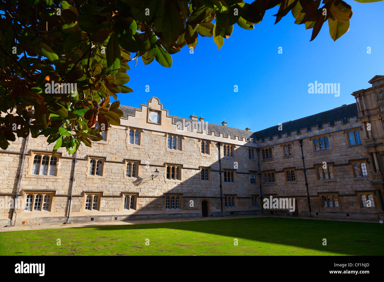 St Alban's Quad à Merton College, un des collèges de l'Université d'Oxford. Banque D'Images St Alban's Quad à Merton College, un des collèges de l'Université d'Oxford. Banque D'Images