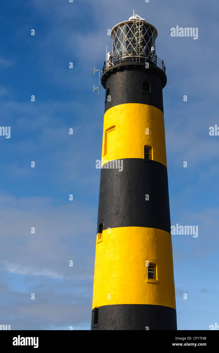 Phare à St John's Point, point le plus à l'Est de l'Irlande. Banque D'Images