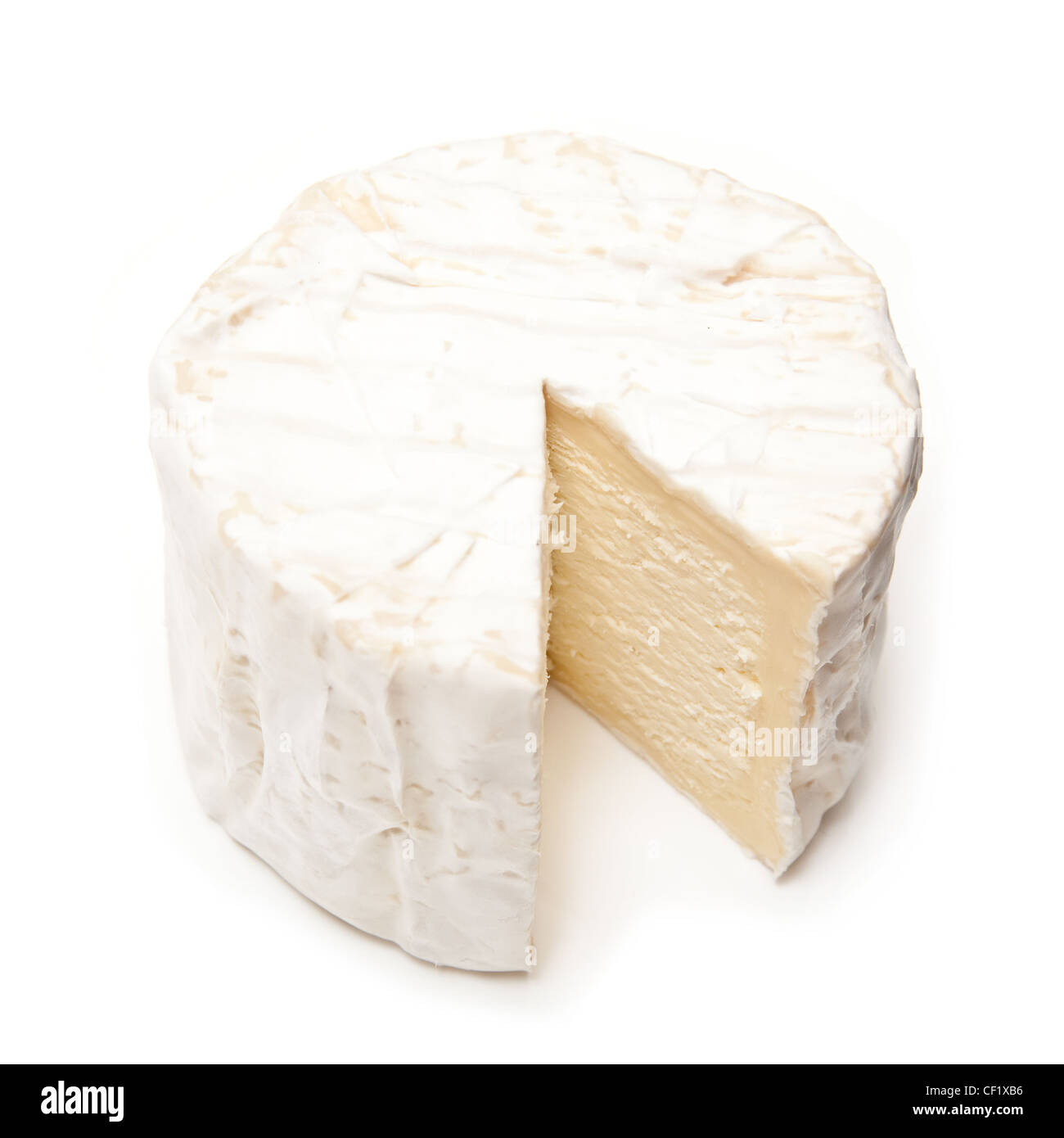 Chaourice français cheese isolated on a white background studio. Banque D'Images