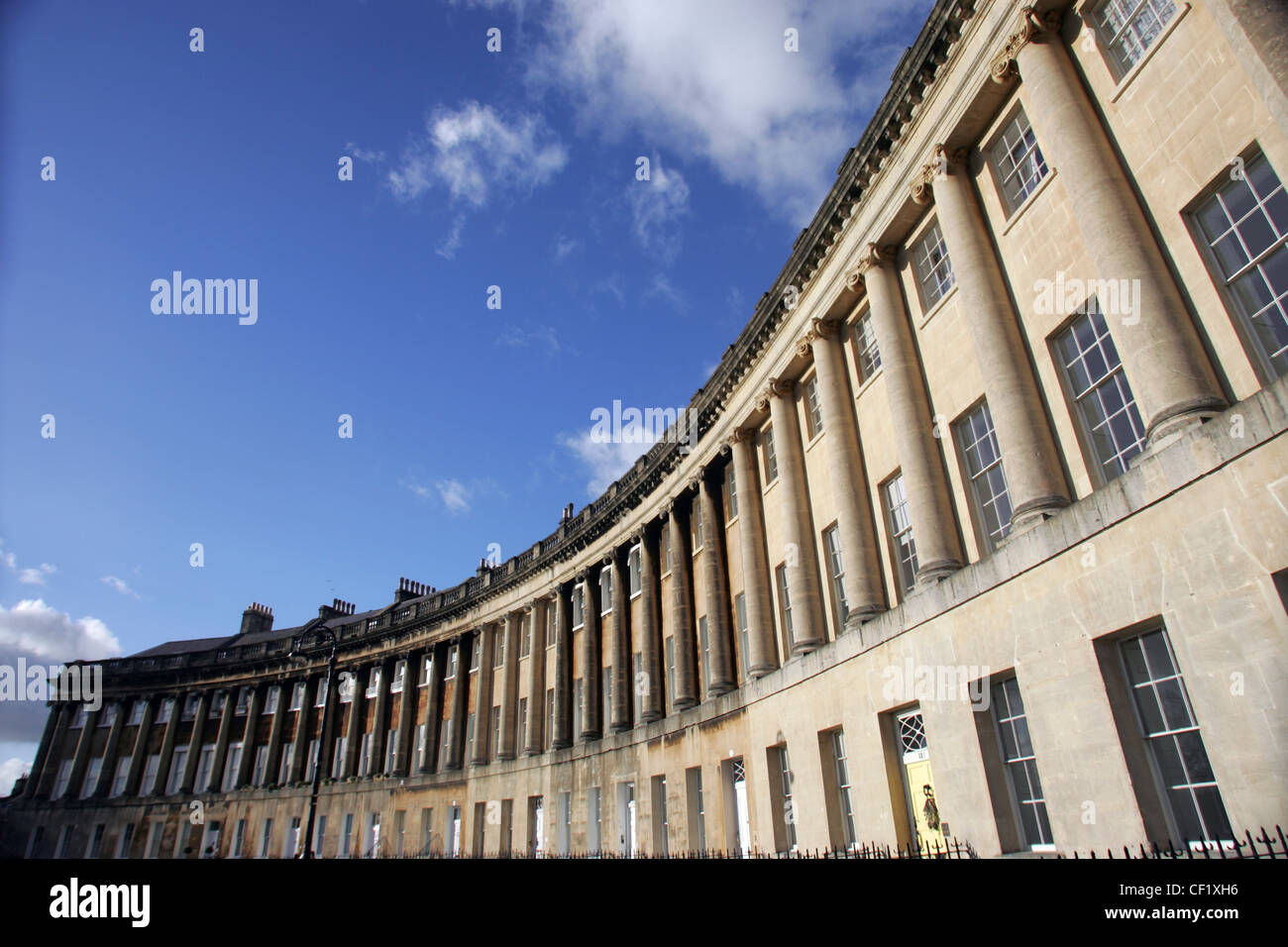 Le Royal Crescent à Bath. Banque D'Images