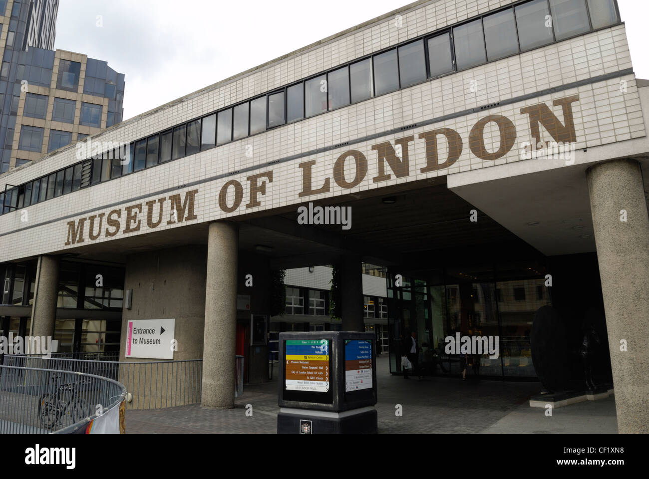 L'entrée du Musée de Londres, un des plus grands musées d'histoire urbaine avec des collections couvrant London's histor Banque D'Images