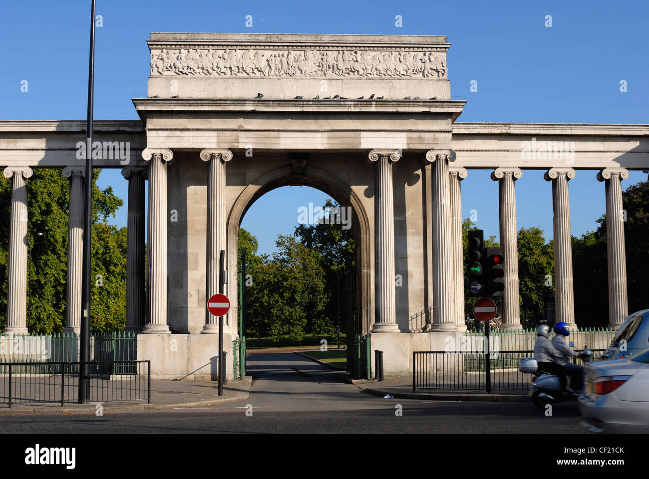 L'arche à Hyde Park Corner à Londres. Banque D'Images