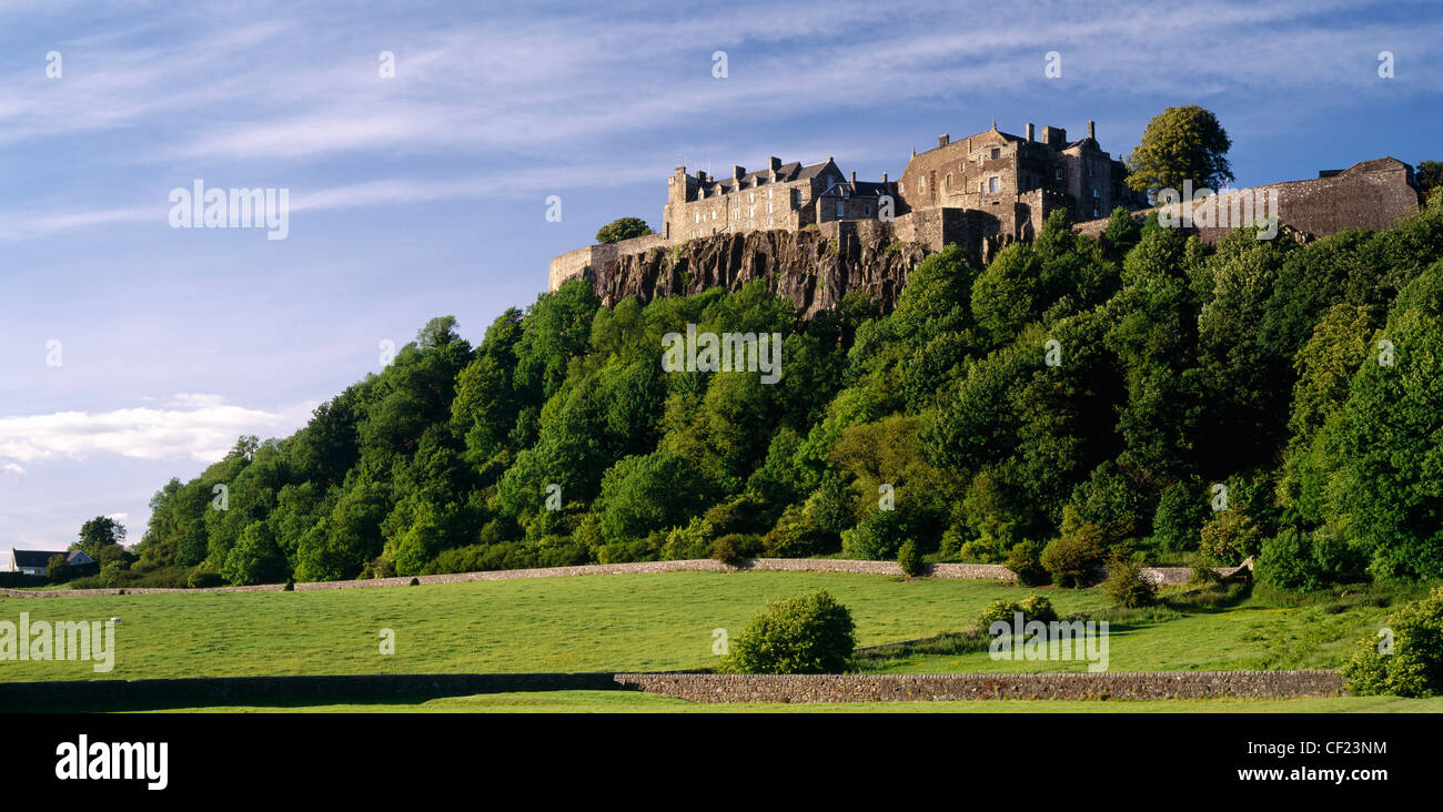 Le Château de Stirling, Stirling, Ecosse, Royaume-Uni. Vue panoramique du King's Knott. Banque D'Images