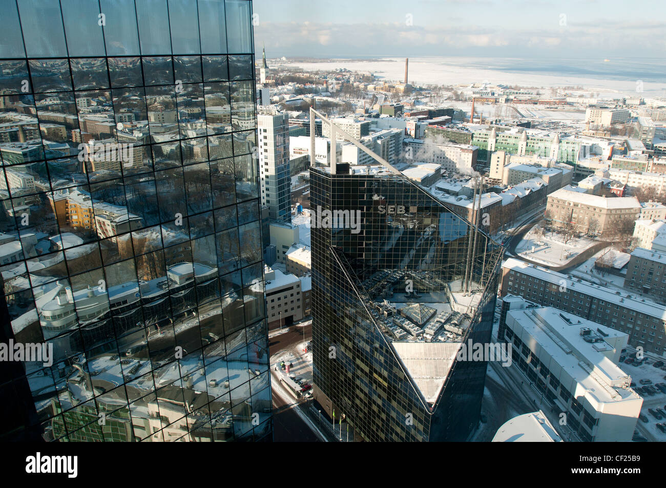 Une vue sur Tallinn Banque D'Images