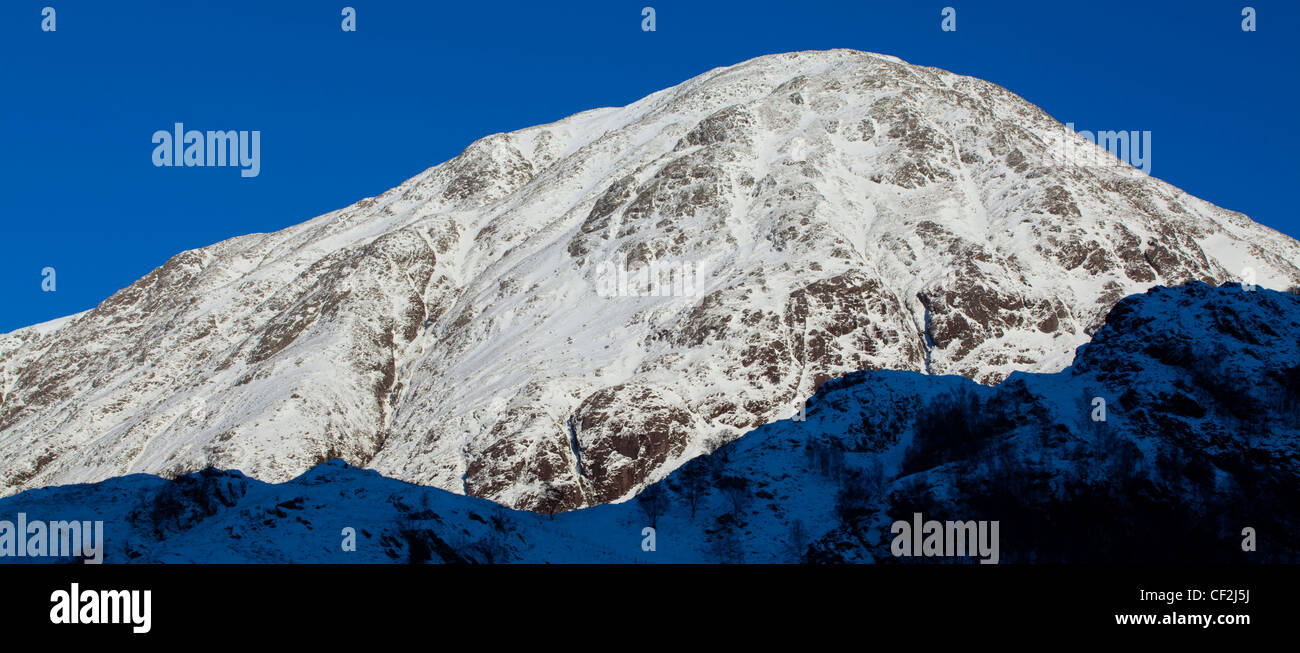 Carn Dearg, partie de la partie inférieure du Ben Nevis, la plus haute montagne en Écosse et au Royaume-Uni. Banque D'Images