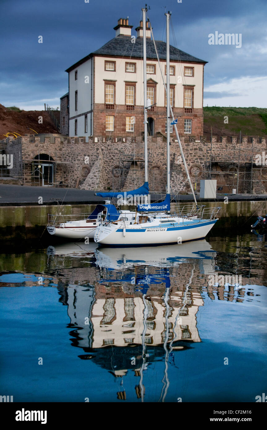 Gunsgreen House à Eyemouth, construit par John marchand et contrebandier local Nisbet dans les années 1750. Banque D'Images