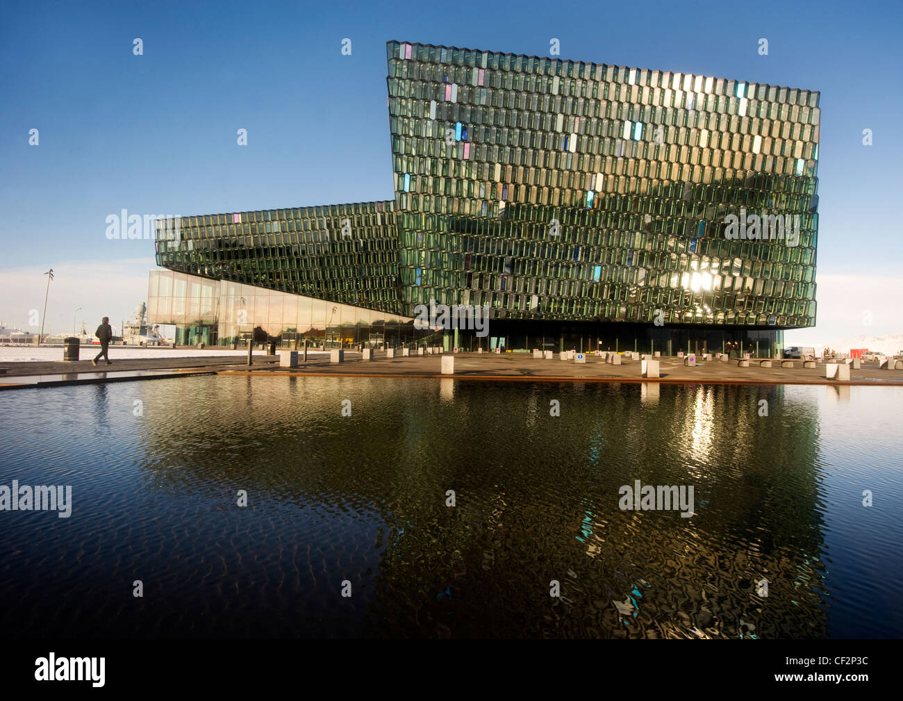 Harpa Concert Hall et centre de conférences, Reykjavik Islande Banque D'Images
