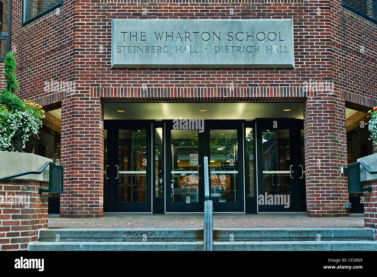 La Wharton School of Business de l'Université de Pennsylvanie, Philadelphie, USA Banque D'Images