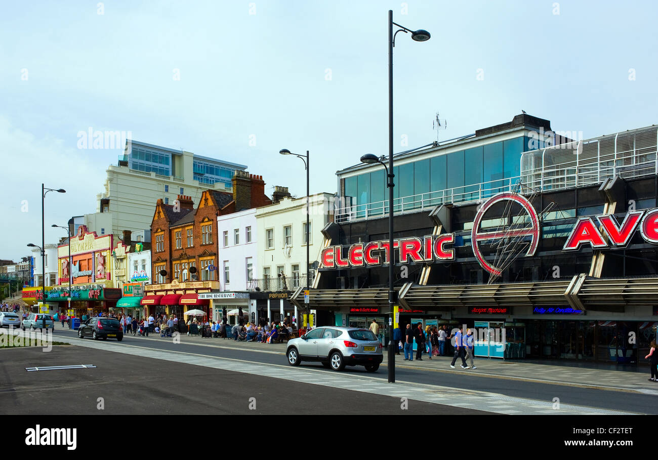 Des salles de jeux sur le front de mer à Southend-on-Sea. Banque D'Images