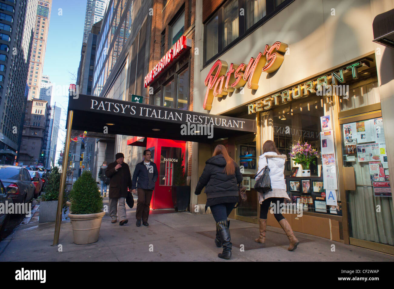 Patsy's Italian Restaurant restaurants dans le centre de Manhattan à New York le dimanche 26 février, 2012. (© Richard B. Levine) Banque D'Images