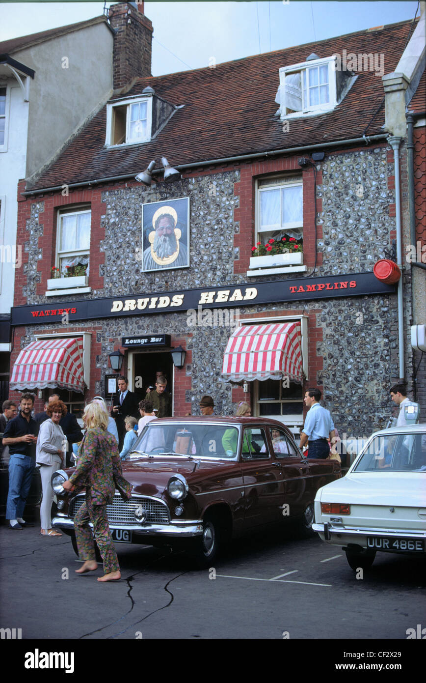 The Druids Head, Brighton, dans les années soixante-dix, Angleterre, Royaume-Uni Banque D'Images