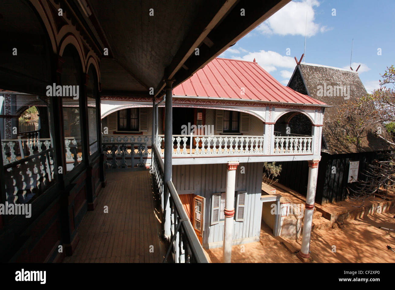 Palais Royal d'Ambohimanga, roi et reines de Madagascar. Maison d'été de la reine Ranavalona. Banque D'Images