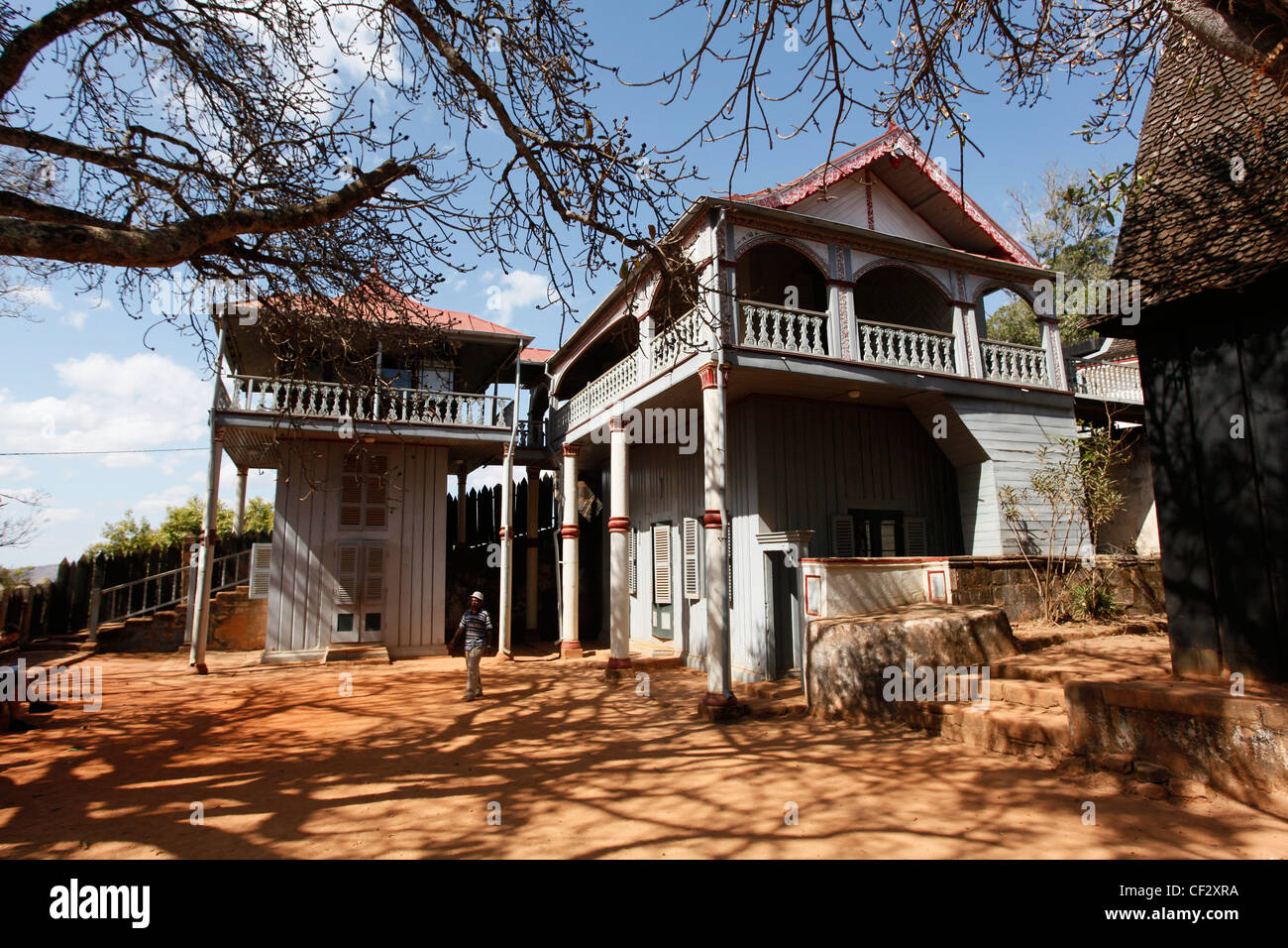Palais Royal d'Ambohimanga, roi et reines de Madagascar. Maison d'été de la reine Ranavalona. Banque D'Images