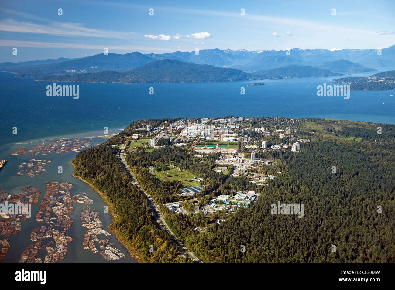 Point Grey et l'Université de la Colombie-Britannique Banque D'Images