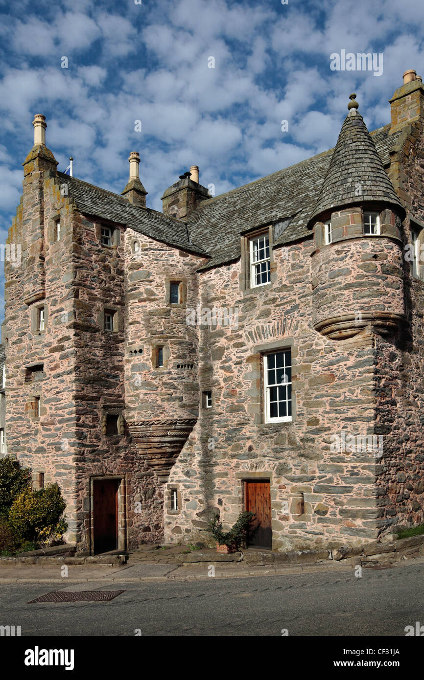 Château de Fordyce, construit par Thomas Menzies, Laird de Durn en 1592. Banque D'Images