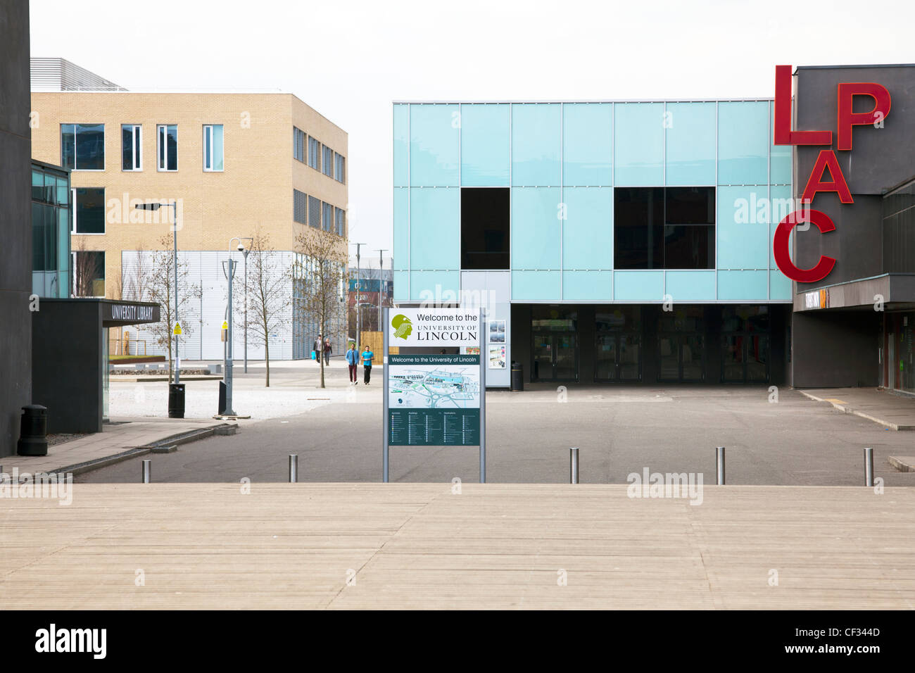 Bienvenue à l'Université de Lincoln City, l'Angleterre et le moteur de la musique de la protection Banque D'Images