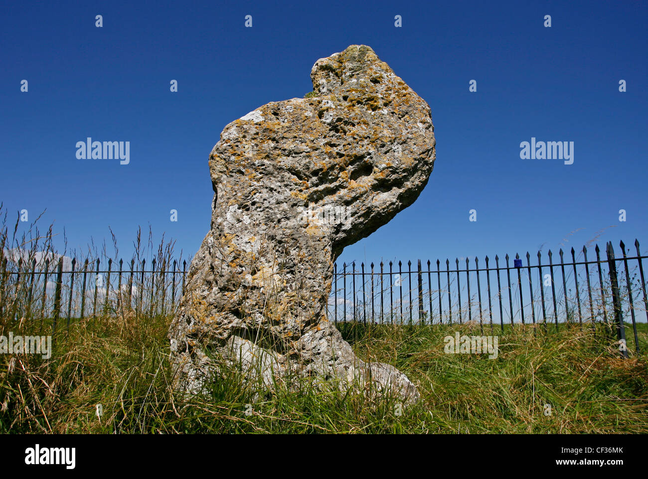 Le roi Pierre sur le site Rollright Stones historique près de Little Rollright. Banque D'Images