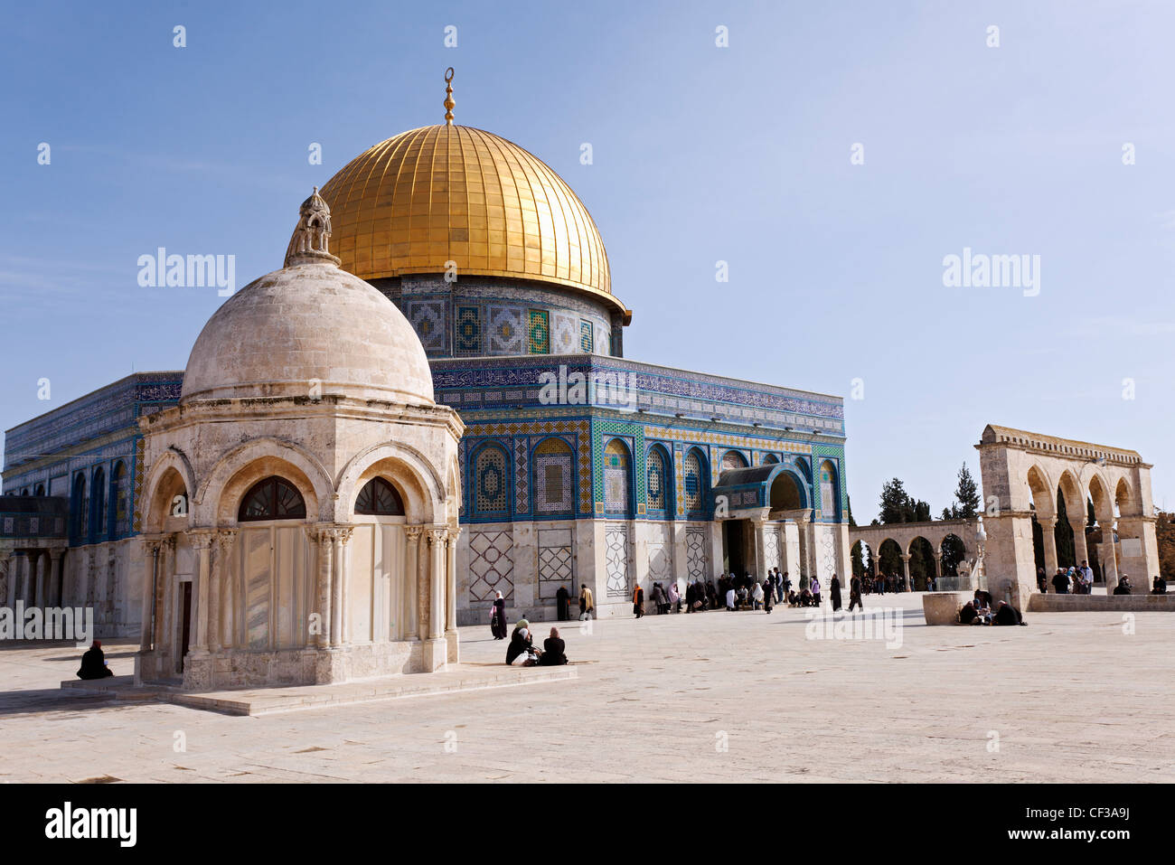 Israël, Jérusalem, la mosquée du Dôme du Rocher Banque D'Images