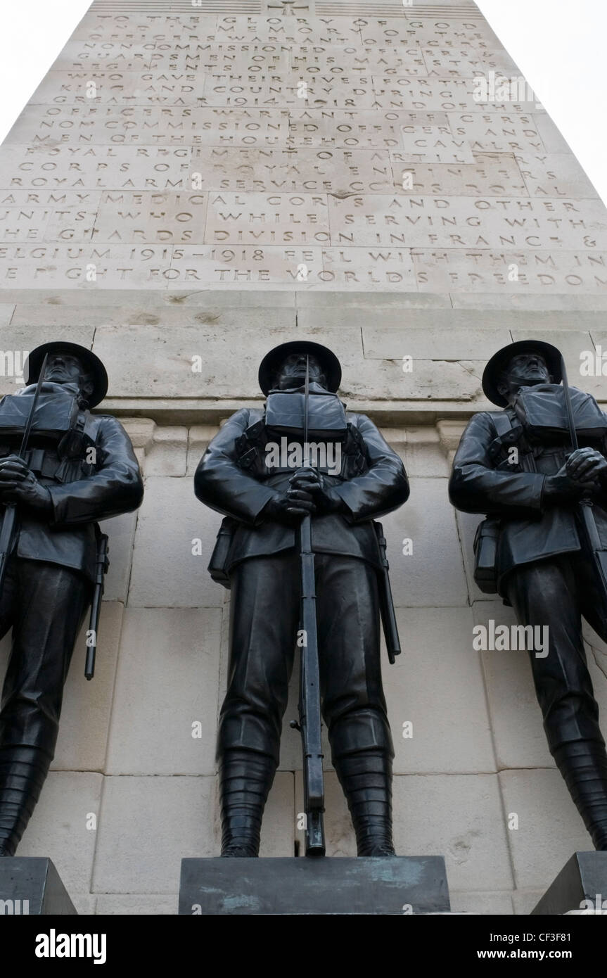Détail de la Guards Memorial à Horse Guards Parade. Banque D'Images