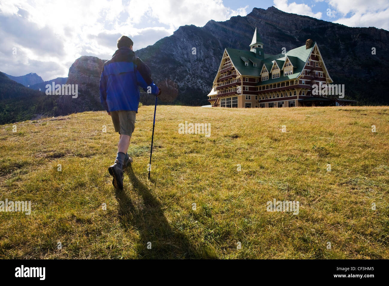 Hôtel Prince de Galles, parc national des Lacs-Waterton, en Alberta, Canada. Banque D'Images