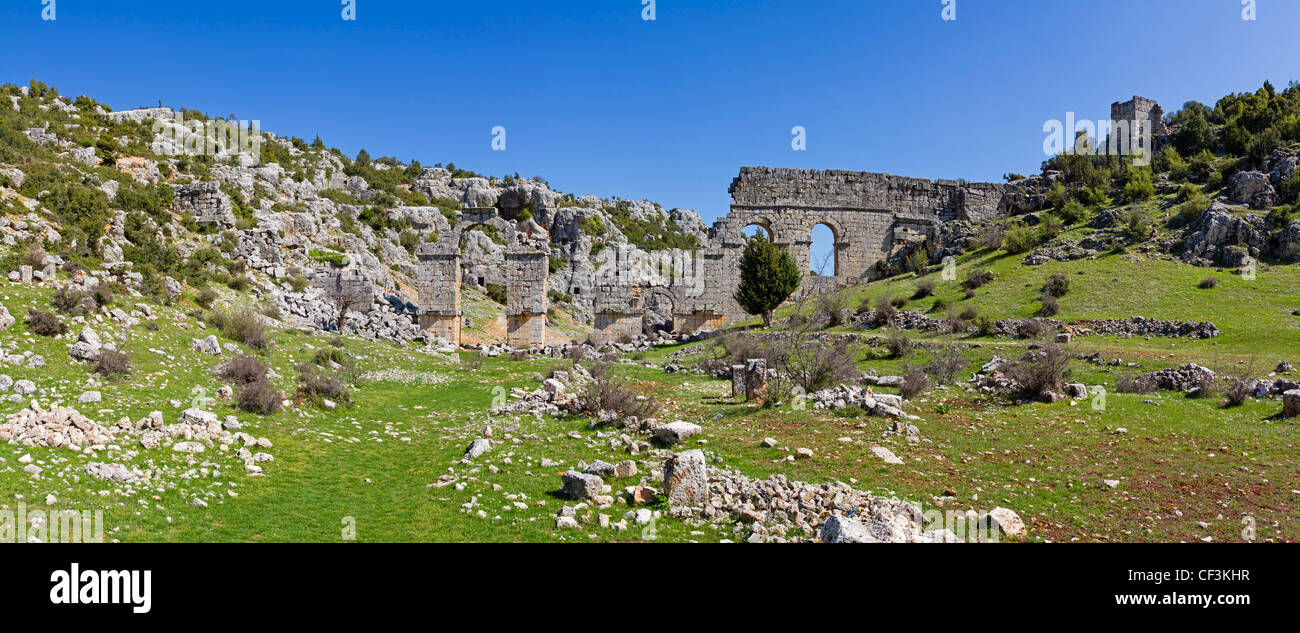 Ruines, Anatolie, Turquie Banque D'Images