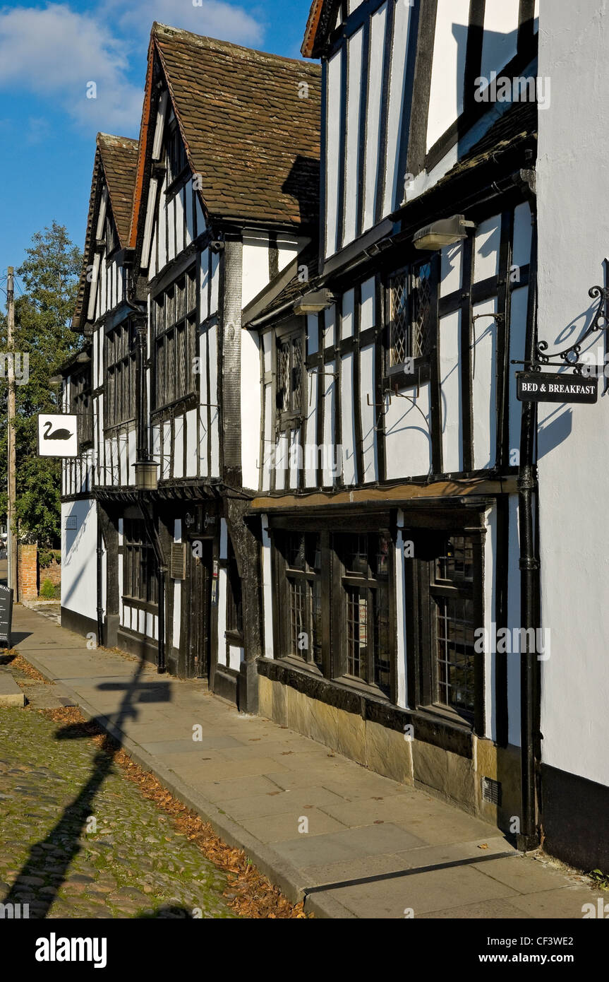 The Black Swan pub dans Peasholme vert. Le premier enregistrement de l'immeuble sert de pub est à partir de 1763 s'il a été originall Banque D'Images