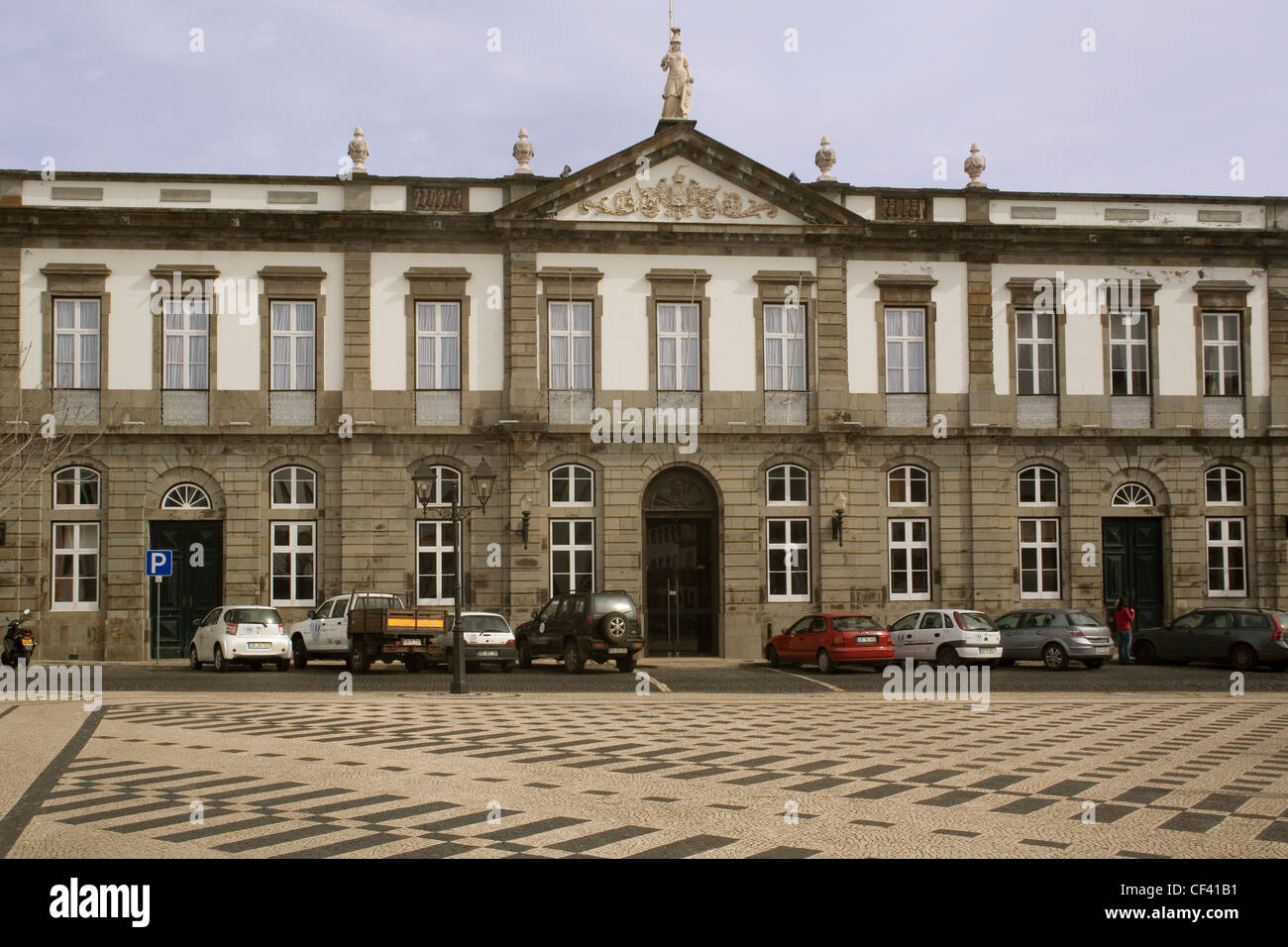 Portugal Açores Terceira Angra do Heroismo town hall Banque D'Images