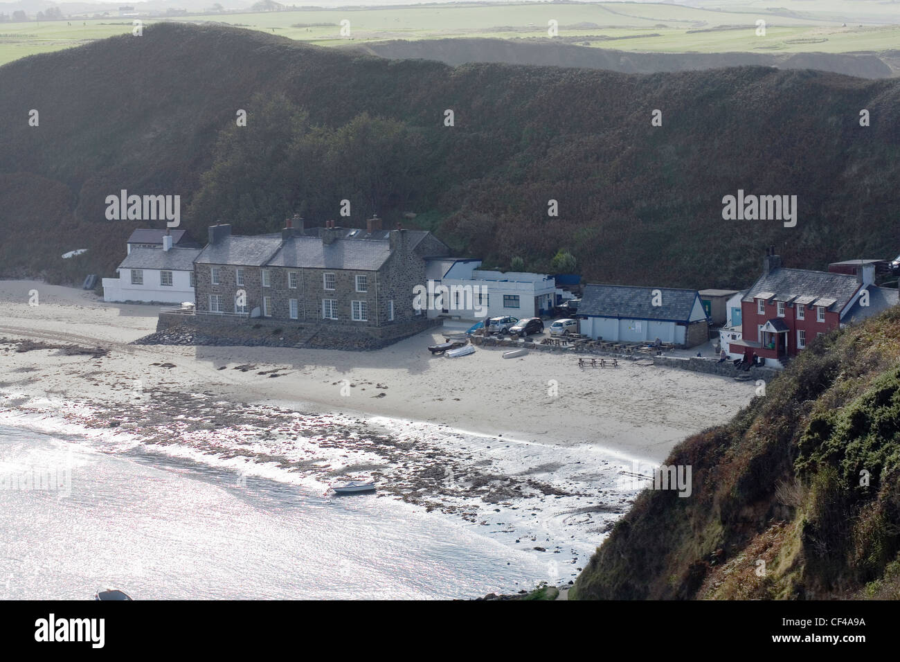 Porth Dinllaen Ty Coch Inn Péninsule Lleyn Nefyn Gwynedd au Pays de Galles Banque D'Images