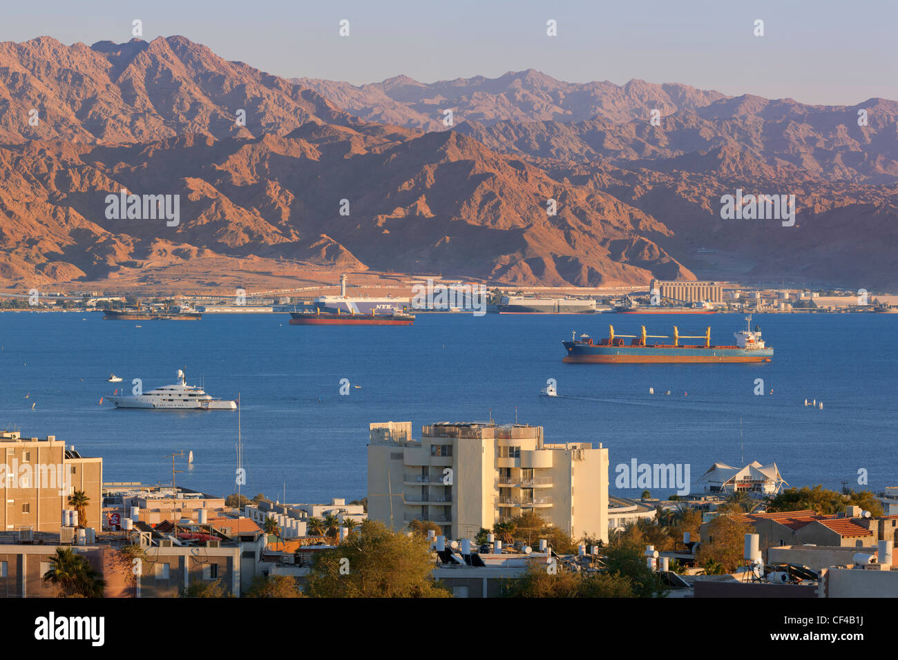 D'Aqaba Port d'Eilat, Israël Banque D'Images