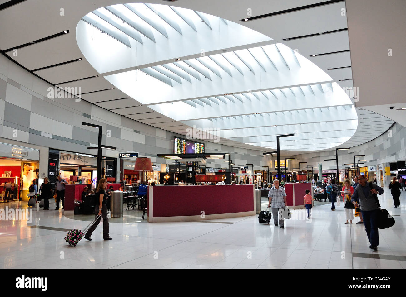Salle d'embarquement à l'aéroport de Sydney Kingsford Smith, Mascot, Sydney, New South Wales, Australia Banque D'Images