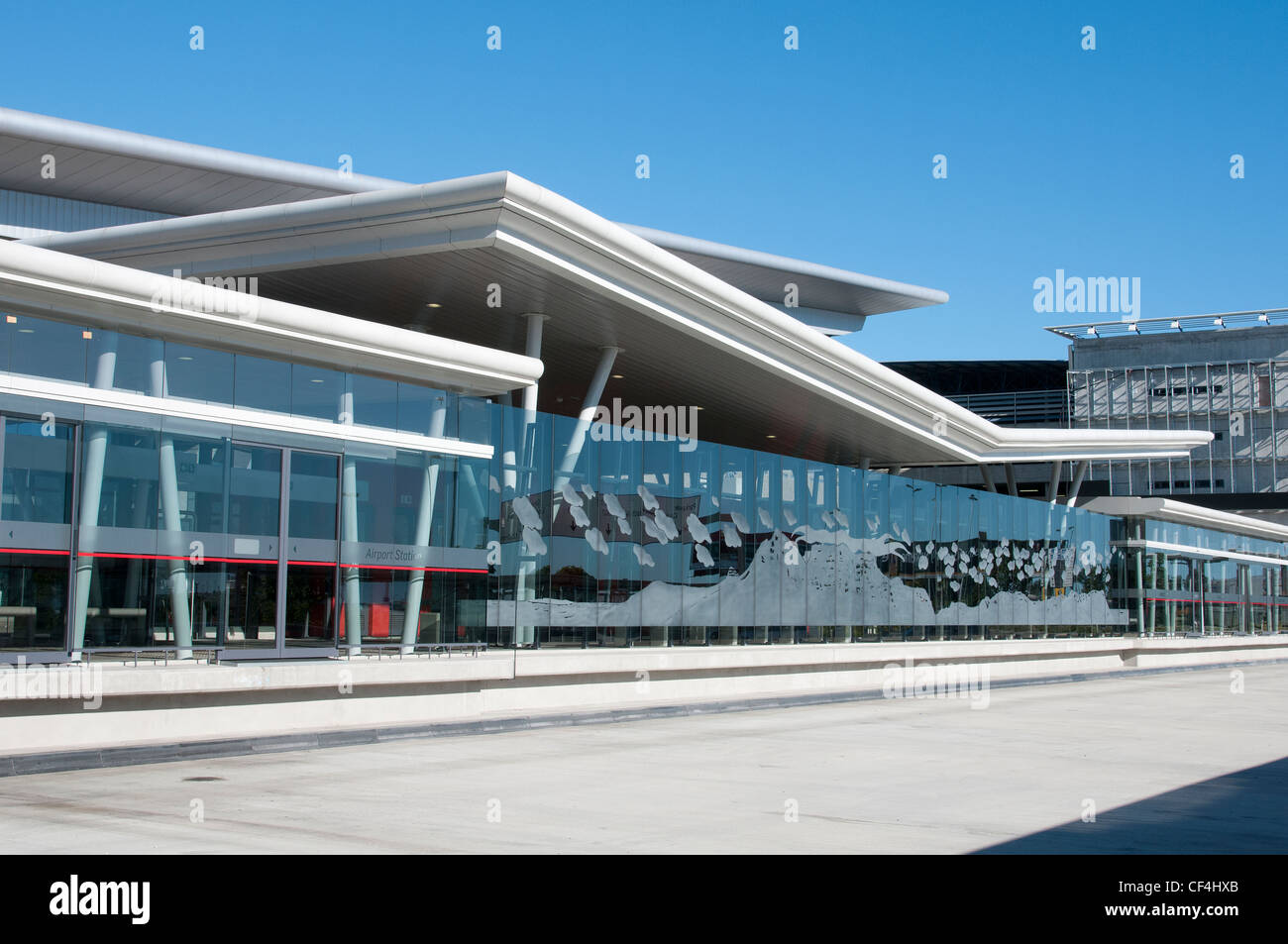 Navette aéroport station de bus à l'aéroport de Cape Town Afrique du Sud Banque D'Images