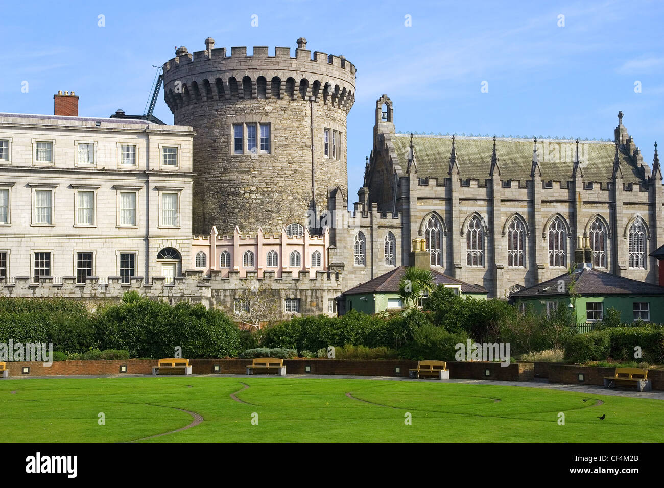 Le Château de Dublin à Dublin, Irlande. Banque D'Images