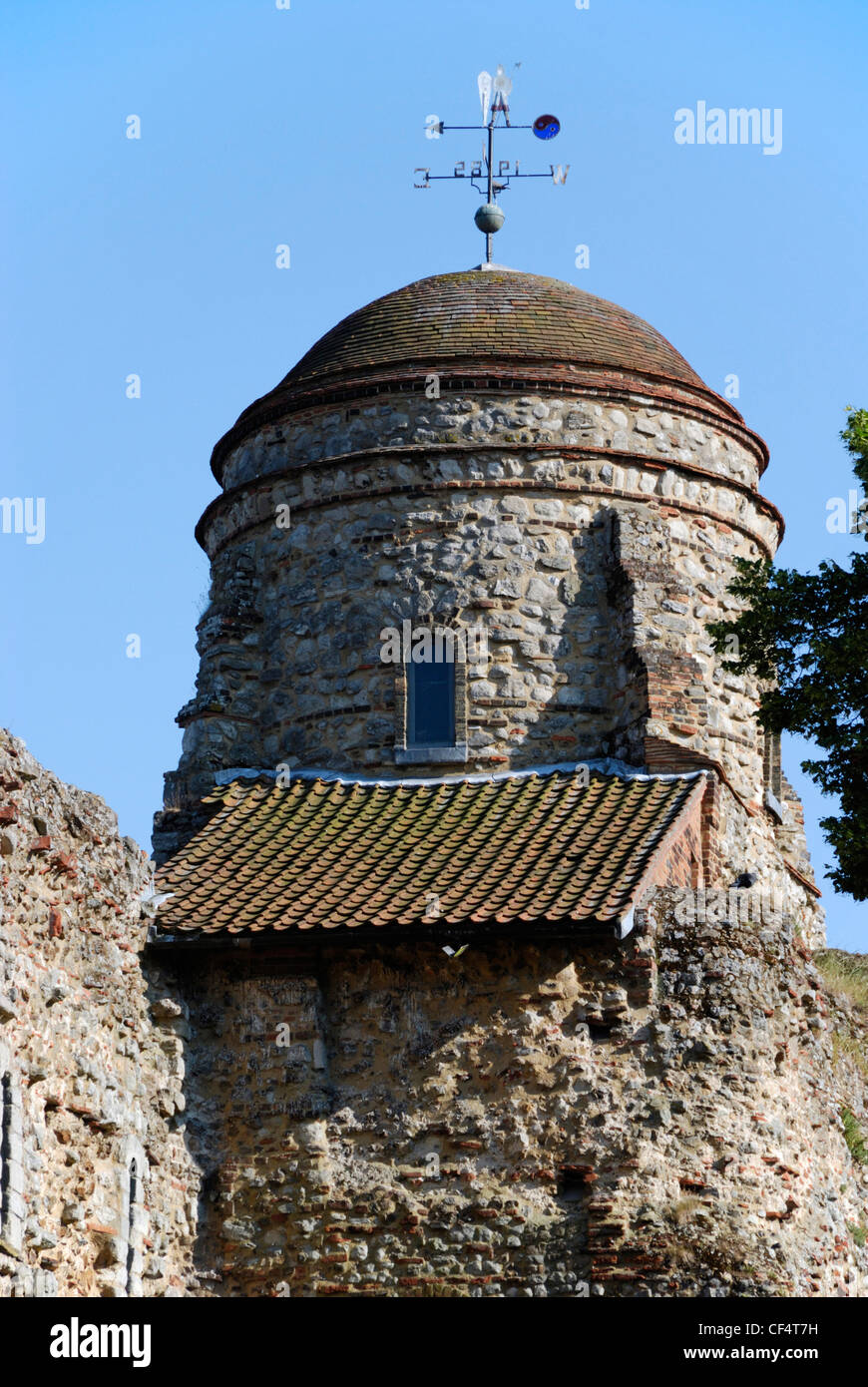 La coupole sur Colchester Castle. Colchester Castle est maintenant un musée présentant l'histoire de Colchester à partir de l'âge de pierre à la Banque D'Images