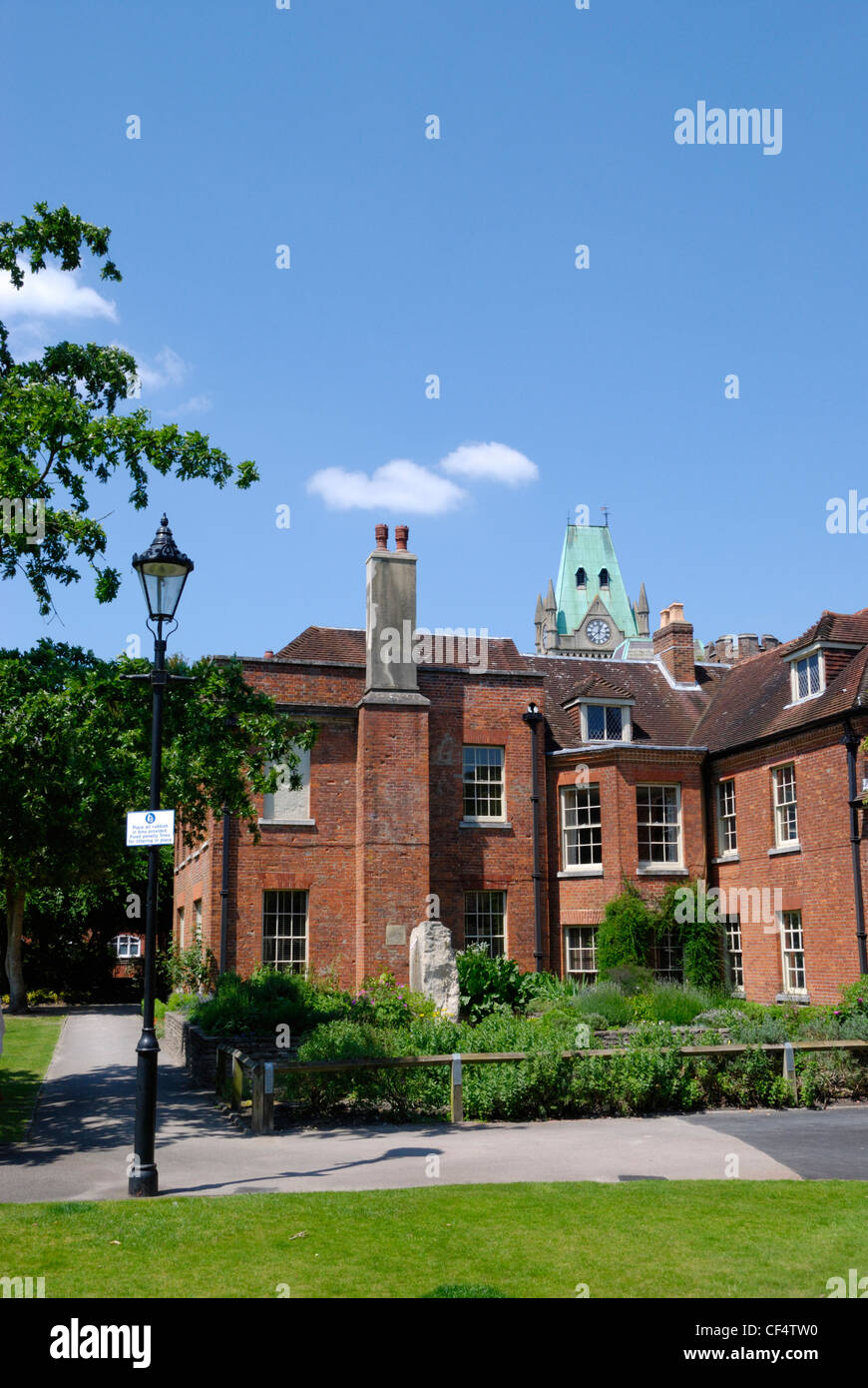 Abbey House, la résidence officielle du Maire de Winchester. La maison est une élégante propriété érigée en 1700 et située Banque D'Images