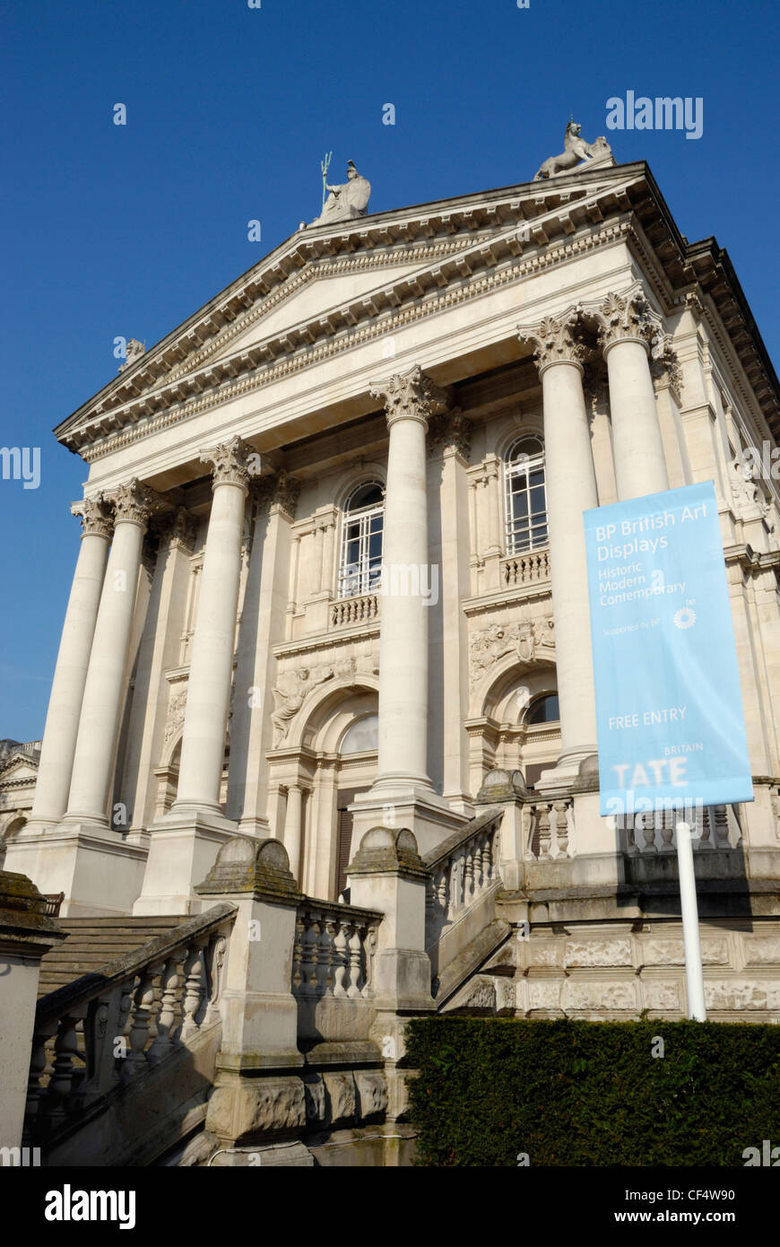 La galerie d'art Tate Britain, l'accueil de l'art britannique de 1500 à nos jours. Banque D'Images