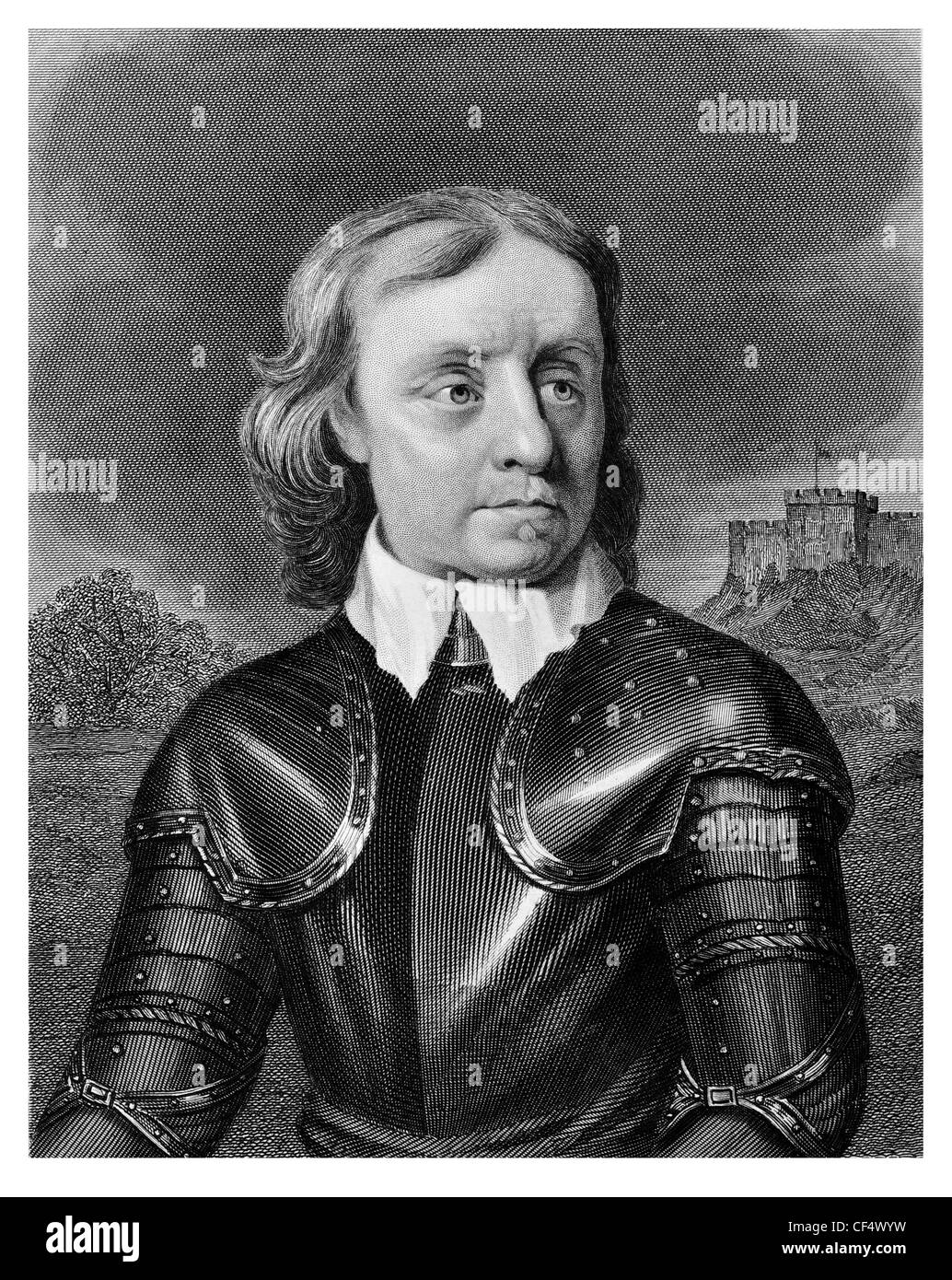 Oliver Cromwell 1599 1658 militaire anglais leader politique monarchie parlementaire républicaine Stuart Guerre Civile Anglaise Seigneur Banque D'Images