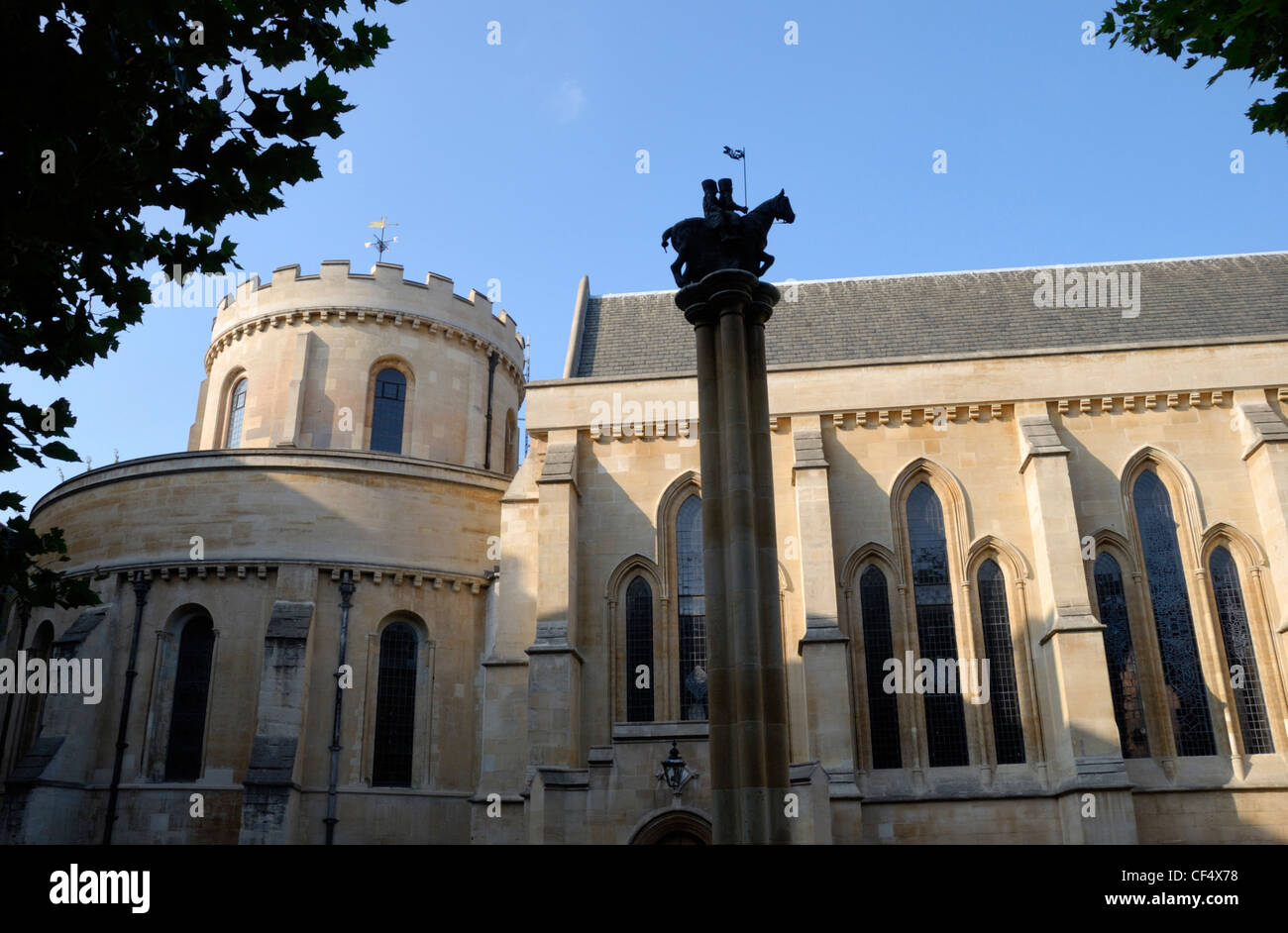 L'église du Temple à Londres, construite au xiie siècle par les Templiers, l'ordre des moines de croisade fondée pour protéger pilgr Banque D'Images