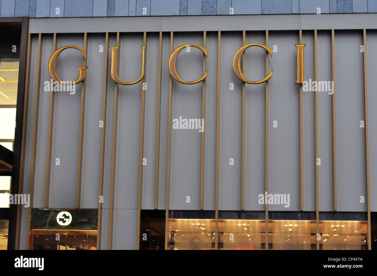 Boutique Gucci à Chongqing, Chine. Banque D'Images
