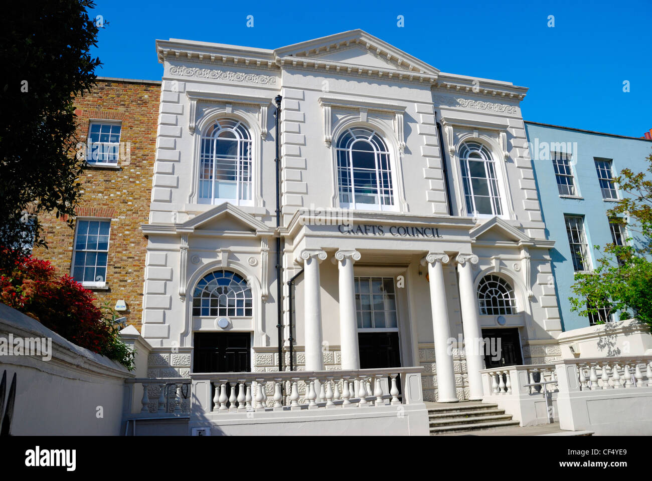Le bâtiment du Conseil de l'artisanat à Pentonville Road. Le Crafts Council a pour objectif de faire du Royaume-Uni le meilleur endroit pour faire, voir, collec Banque D'Images