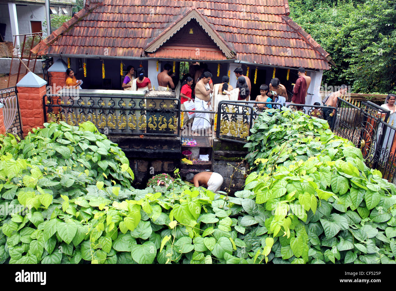 Panachikkadu Temple, Kerala, Inde Banque D'Images