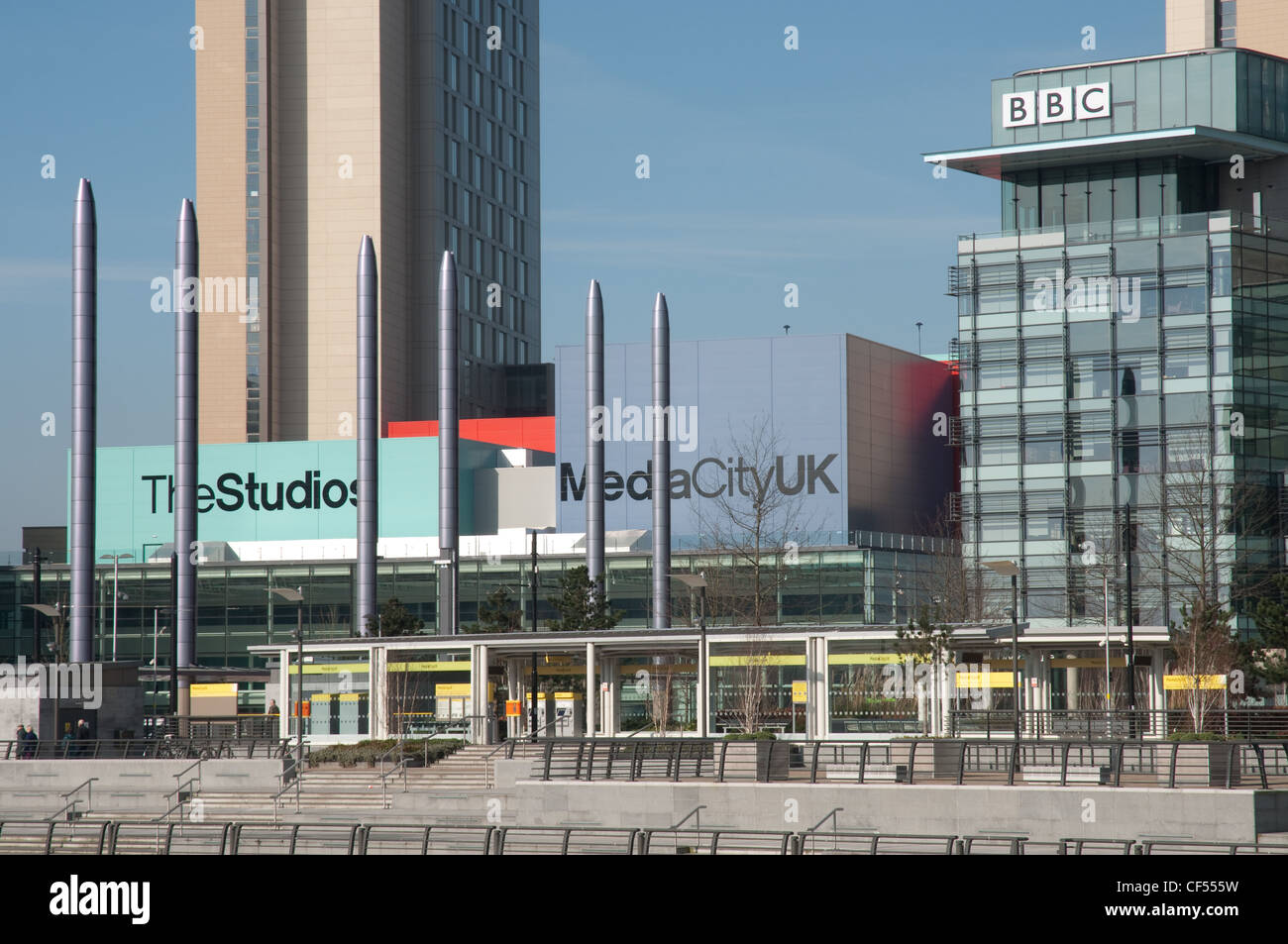 Media City UK, Salford Quays, Salford, Greater Manchester. Banque D'Images